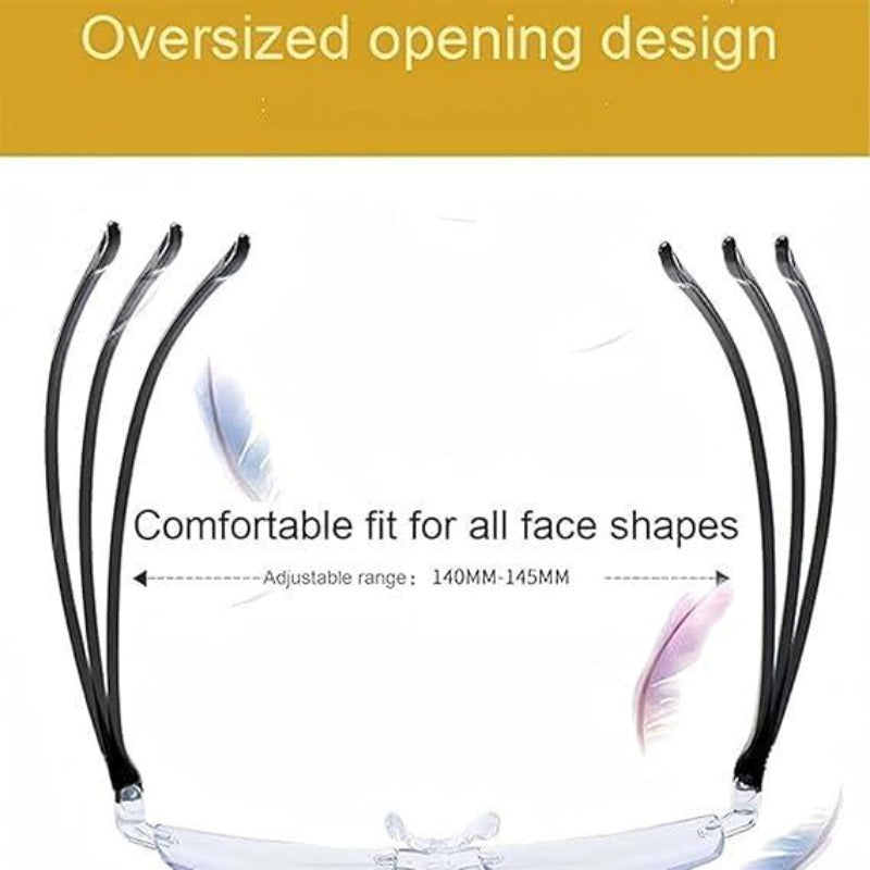 Frameless Smart Zoom Reading Glasses - Lightweight PC, for Reading and Work, view 4