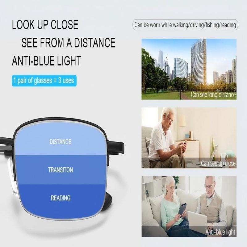 Frameless Smart Zoom Reading Glasses - Lightweight PC, for Reading and Work, view 5