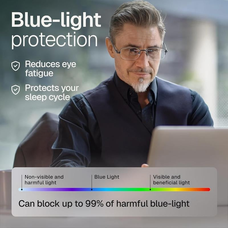 Frameless Smart Zoom Reading Glasses - Lightweight PC, for Reading and Work, view 7