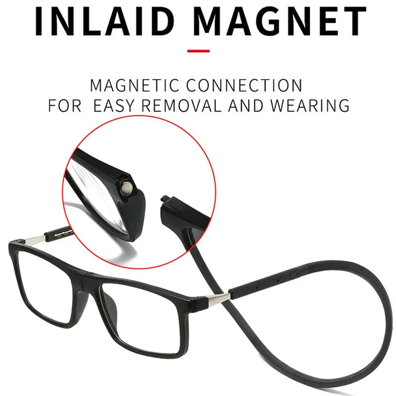 Magnetic Neck Hanging Reading Glasses - Lightweight 27g PC Frame, view 9