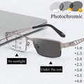 Ultra-light Multifocal Self-Tinting Reading Glasses - Photochromic