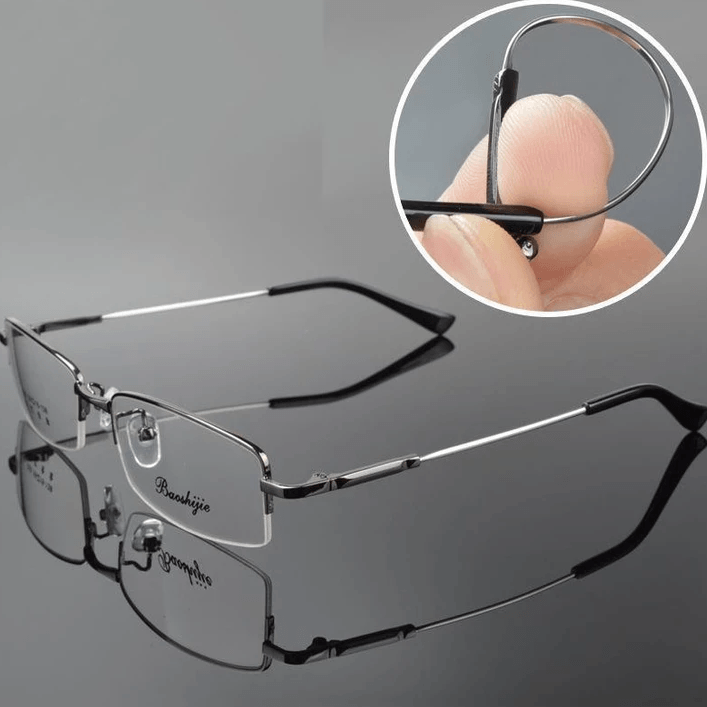 Titanium Progressive Reading Glasses - Multifocal, Anti-Blue Light Lenses, view 2