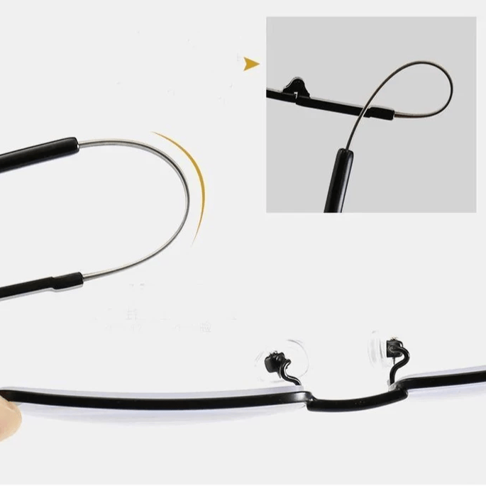 Titanium Progressive Reading Glasses - Multifocal, Anti-Blue Light Lenses, view 5