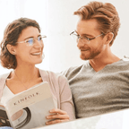 Titanium Progressive Reading Glasses - Multifocal, Anti-Blue Light Lenses, view 7