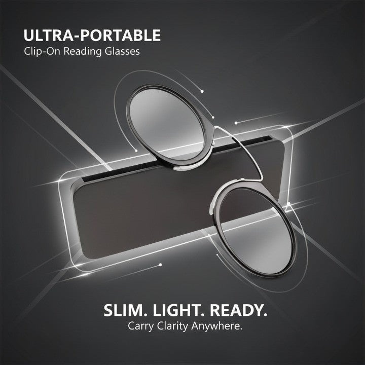 Ultra Thin Portable Reading Glasses - Acetate Frame, Acrylic Lenses