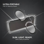 Ultra Thin Portable Reading Glasses - Acetate Frame, Acrylic Lenses