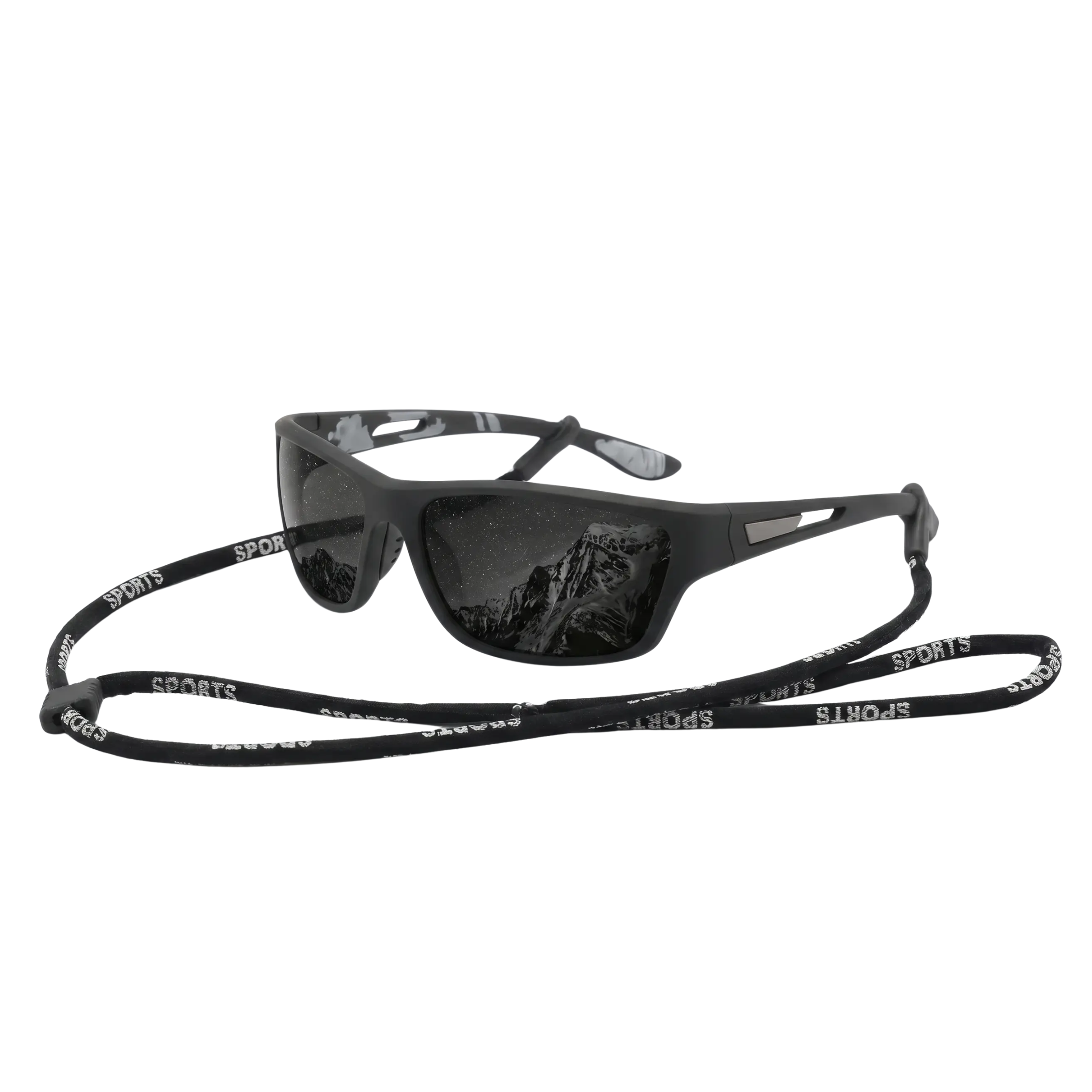 Polarised Sports Sunglasses for Outdoor Activities - UV Protection, Neck Strap, view 5