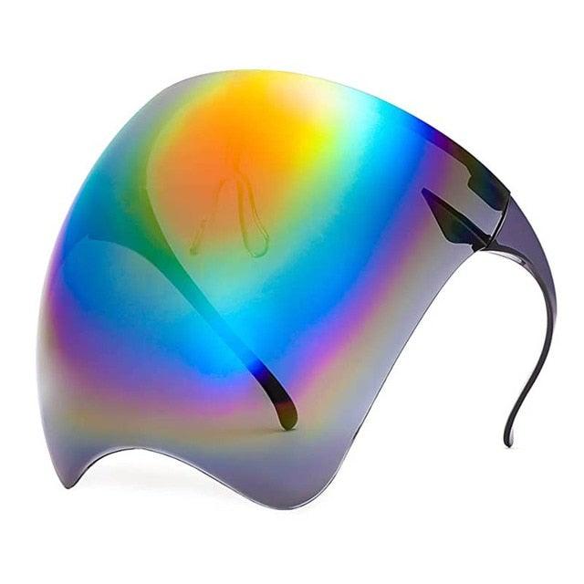 Face Shield Sunglasses for Outdoor Use - UV400, Polycarbonate, 155mm Wide, view 4