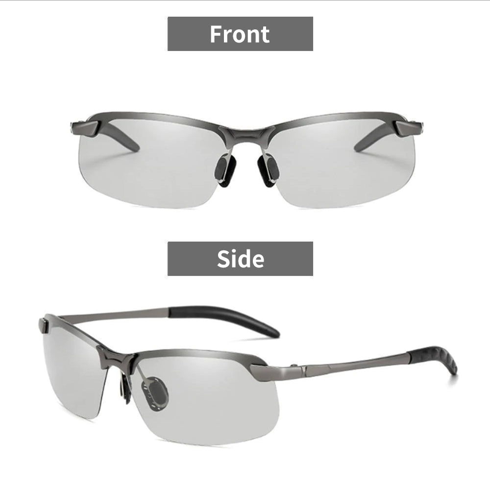 Photochromatic Polarised Sunglasses for Outdoor Use - Metal Frame, TAC Lens, view 10