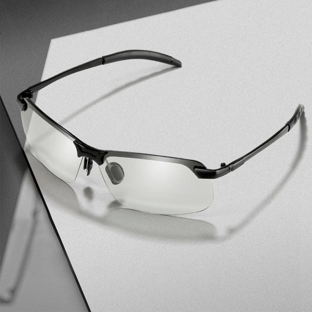 Photochromatic Polarised Sunglasses for Outdoor Use - Metal Frame, TAC Lens, view 4