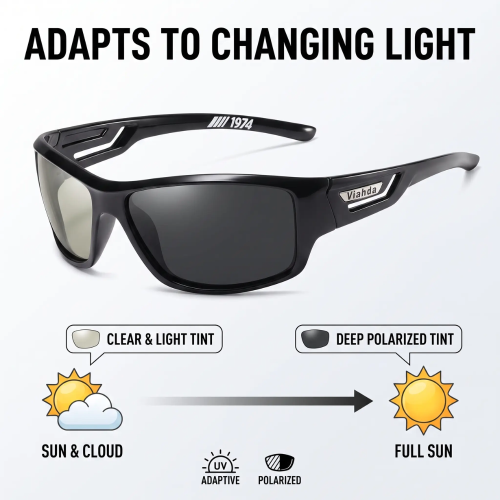 Polarized Military Sunglasses for Outdoor Fishing - UV400, Water Resistant, view 6