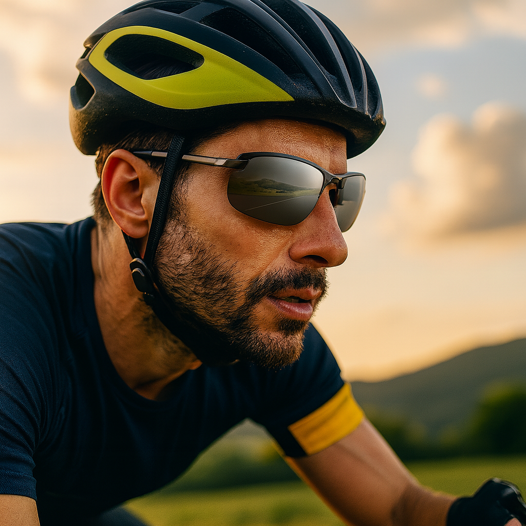 Polarized Photochromic Sports Sunglasses - Metal Frame, UV400 Protection, view 2
