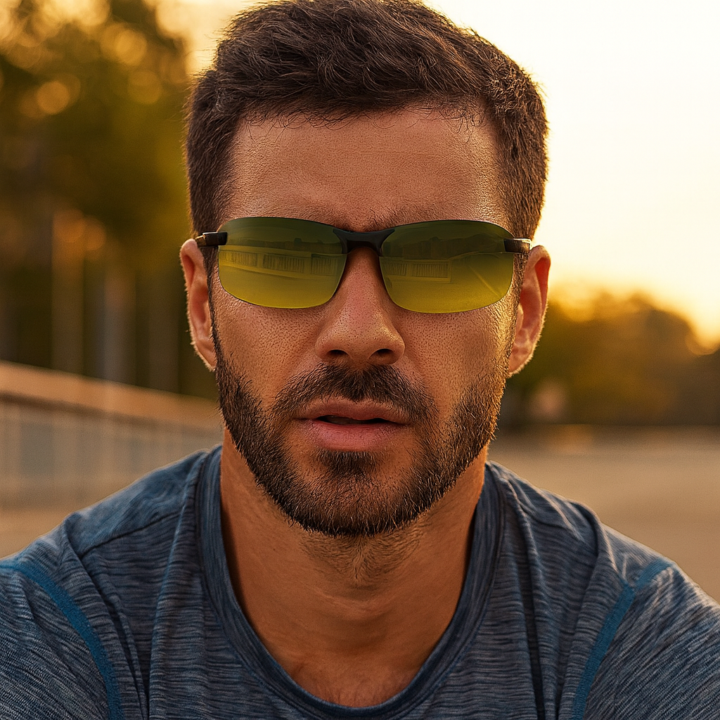 Polarized Photochromic Sports Sunglasses - Metal Frame, UV400 Protection, view 4