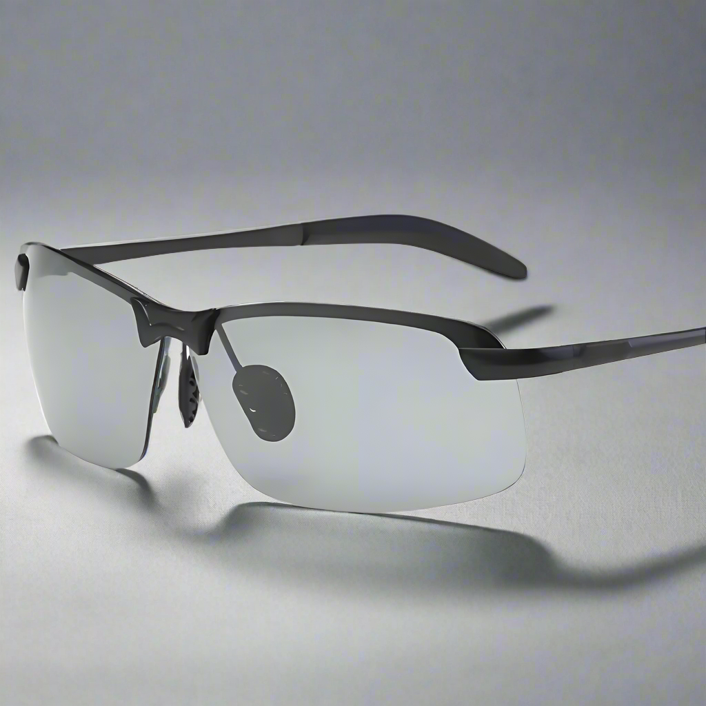 Polarized Photochromic Sports Sunglasses - Metal Frame, UV400 Protection