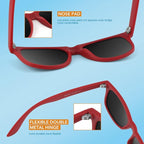 Classic 80's Retro Polarized Sunglasses - UV400, Lightweight Plastic Frame, view 10
