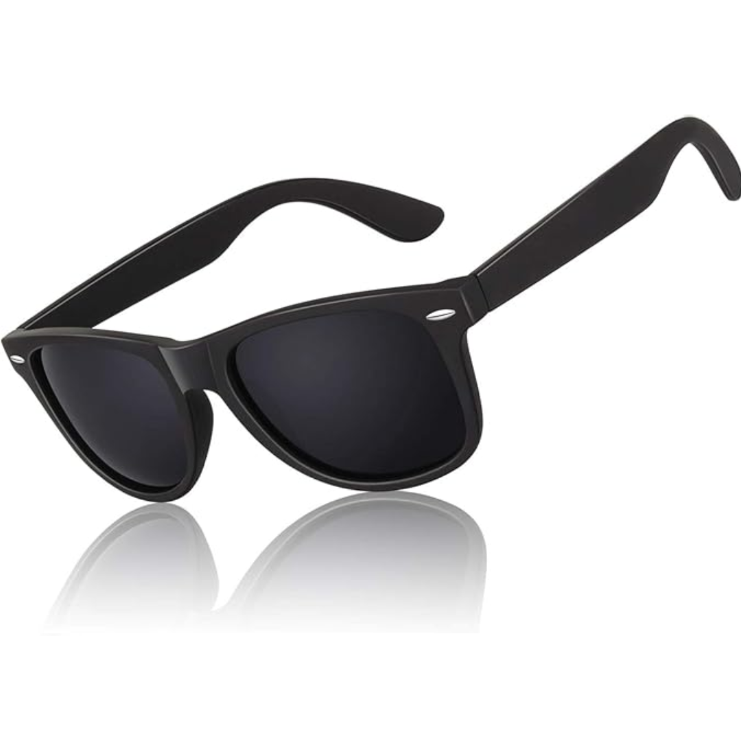 Classic 80's Retro Polarized Sunglasses - UV400, Lightweight Plastic Frame, view 2