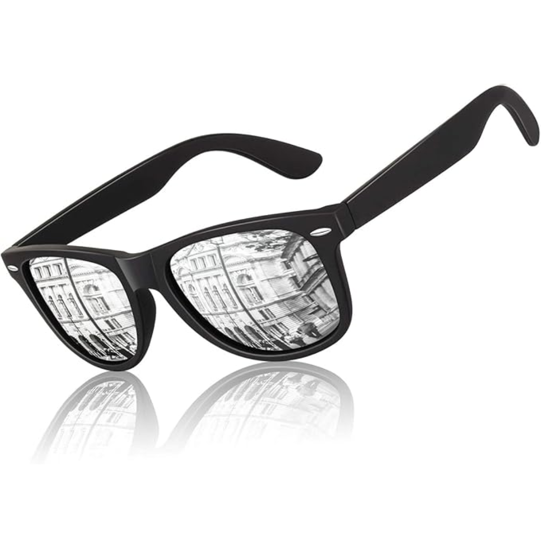 Classic 80's Retro Polarized Sunglasses - UV400, Lightweight Plastic Frame, view 3