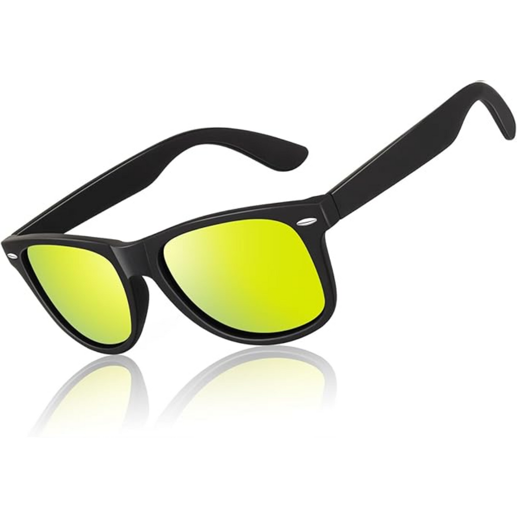 Classic 80's Retro Polarized Sunglasses - UV400, Lightweight Plastic Frame, view 5