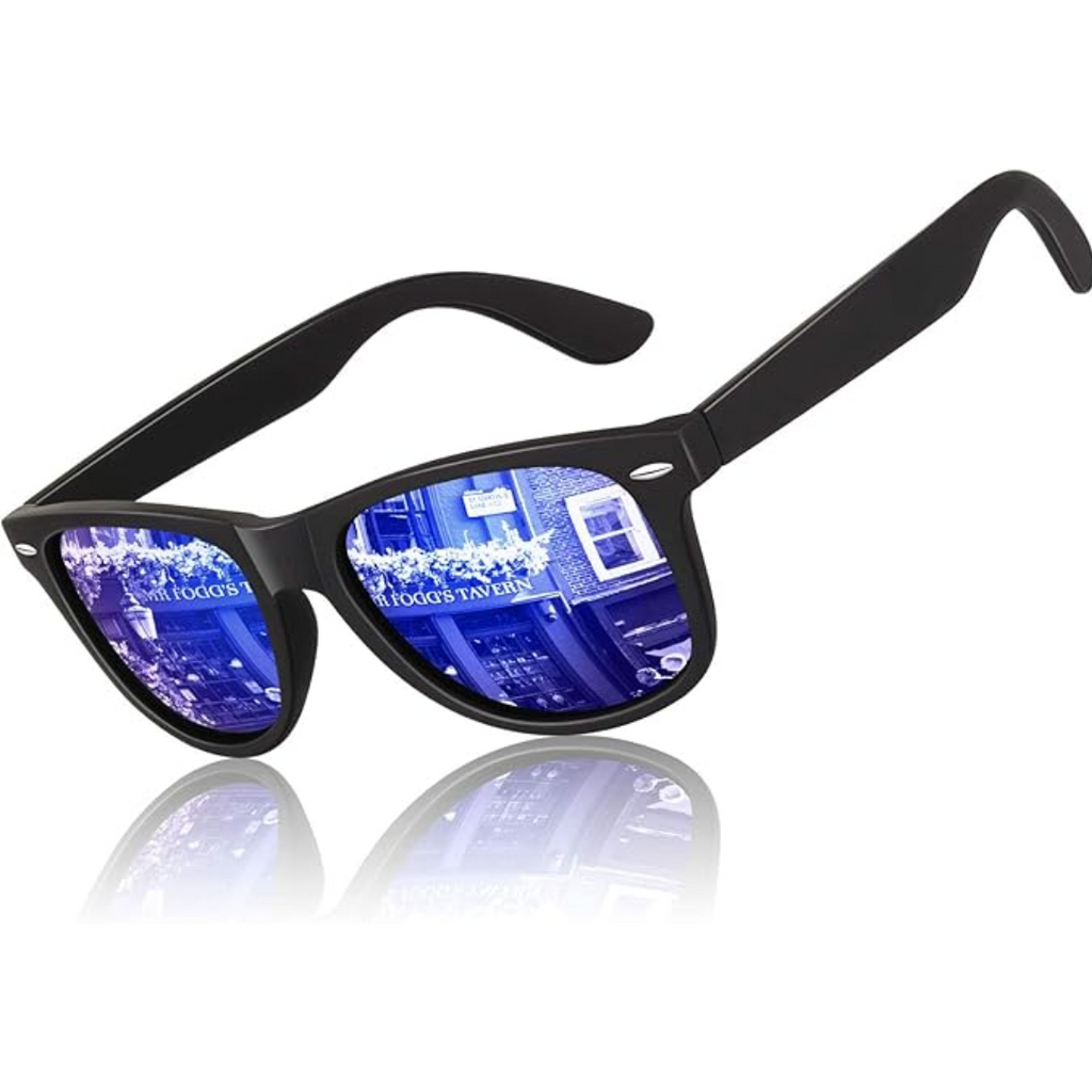 Classic 80's Retro Polarized Sunglasses - UV400, Lightweight Plastic Frame, view 6