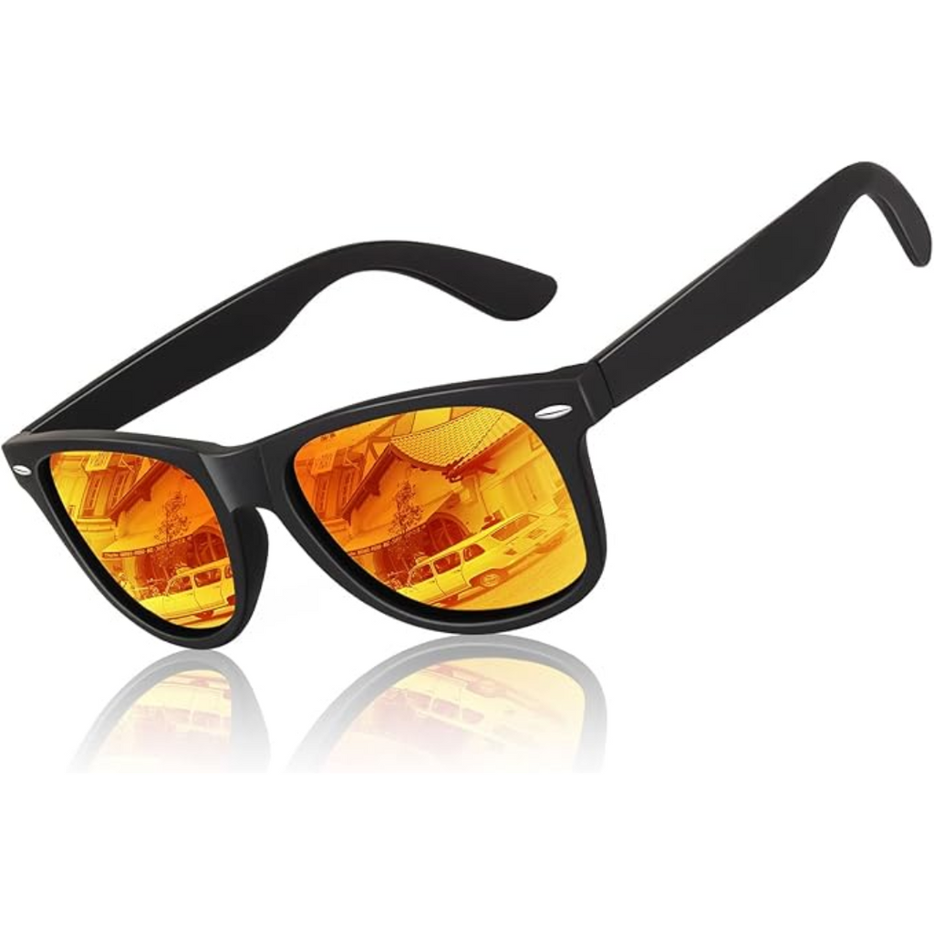 Classic 80's Retro Polarized Sunglasses - UV400, Lightweight Plastic Frame, view 7