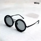 Sunglasses with Black Lenses for UV Protection - UV400, Durable Plastic Frame