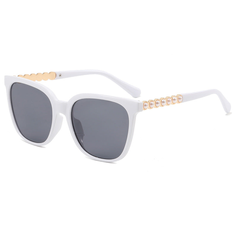 Women's Oversized Sunglasses with Pearl Decoration - UV Protection, view 11