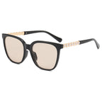 Women's Oversized Sunglasses with Pearl Decoration - UV Protection, view 6