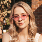 Ladies Cat-Eye Sunglasses - Elegant Tortoiseshell Pattern, view 4