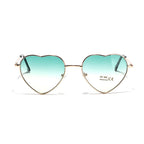 Women Heart-Shaped Sunglasses with UV Protection - Delicate Lightweight Frame, view 4