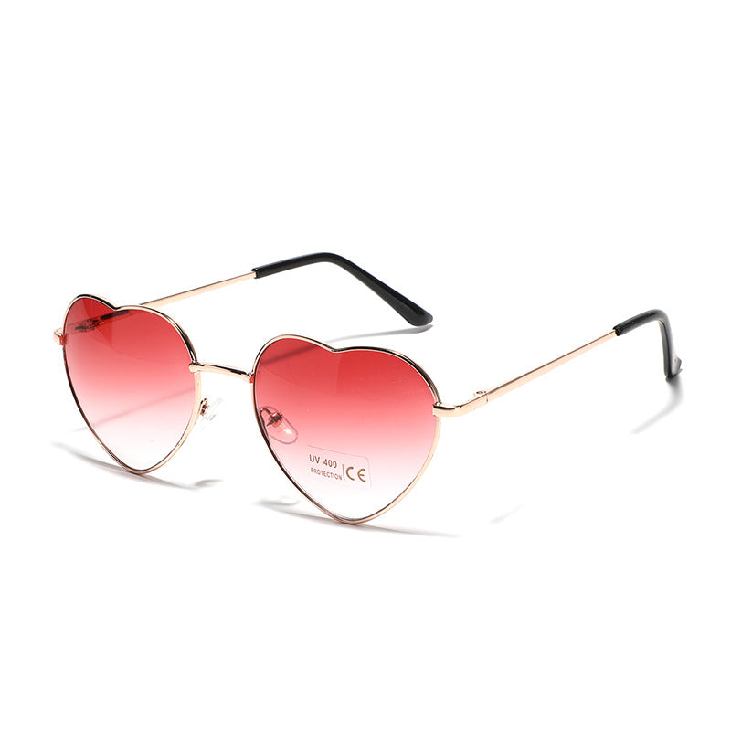 Women Heart-Shaped Sunglasses with UV Protection - Delicate Lightweight Frame, view 7