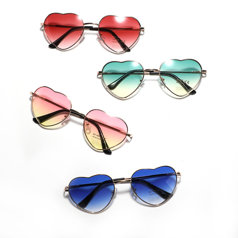 Women Heart-Shaped Sunglasses with UV Protection - Delicate Lightweight Frame
