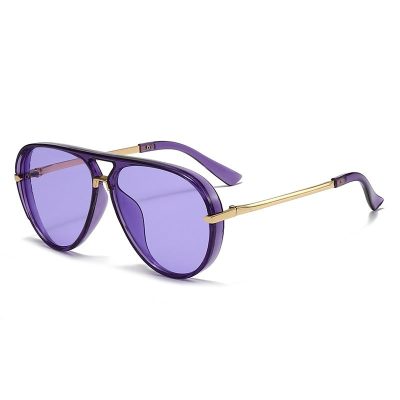 Women Pilot Sunglasses with Modern Metal Frame - High UV Protection, view 13