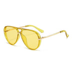 Women Pilot Sunglasses with Modern Metal Frame - High UV Protection, view 14