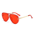 Women Pilot Sunglasses with Modern Metal Frame - High UV Protection, view 16