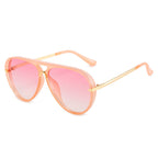 Women Pilot Sunglasses with Modern Metal Frame - High UV Protection, view 2