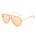 Women Pilot Sunglasses with Modern Metal Frame - High UV Protection, view 3