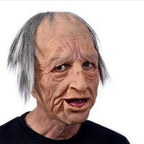 Realistic Old Man Halloween Mask for Adults - Latex, Movable Mouth, up to 62 cm, view 17
