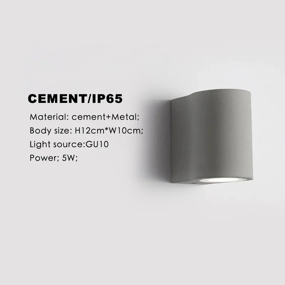 Falken Cement Outdoor Livine Lamp-Welvere