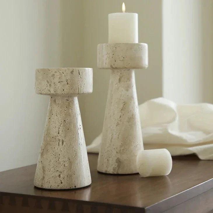 Falkur Stone Candle Holder-Welvere