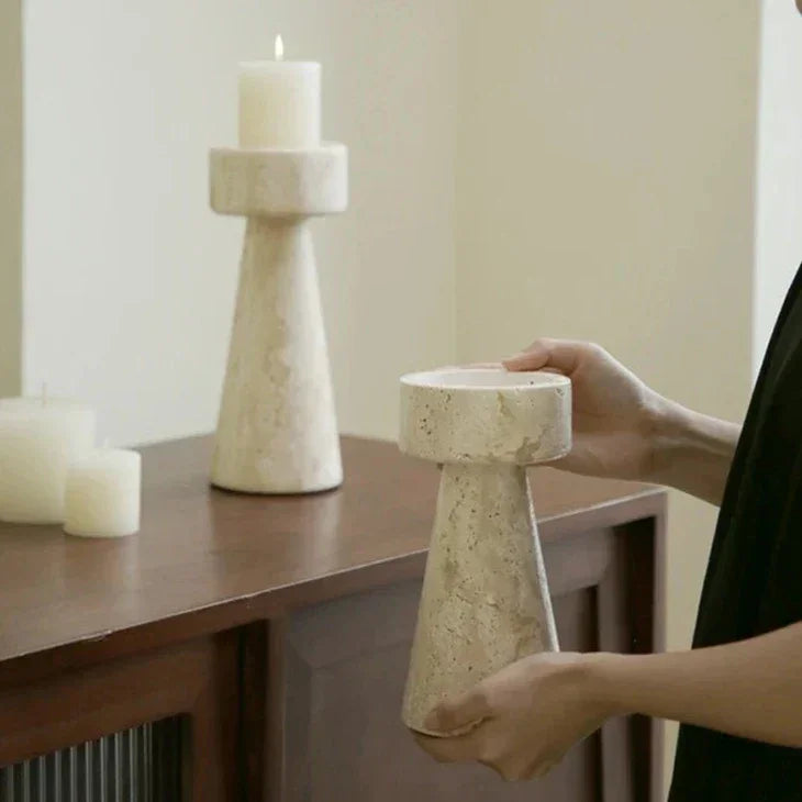Falkur Stone Candle Holder-Welvere