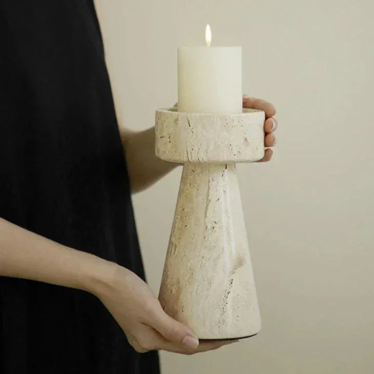 Falkur Stone Candle Holder-Welvere