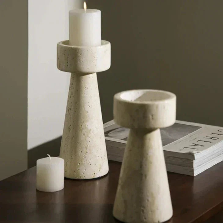 Falkur Stone Candle Holder-Welvere