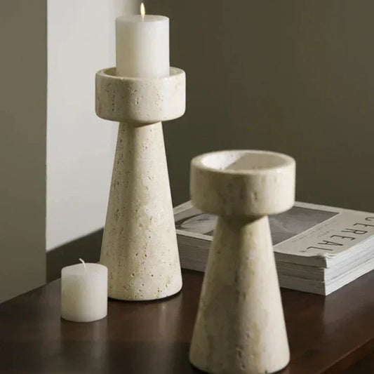 Falkur Stone Candle Holder-Welvere