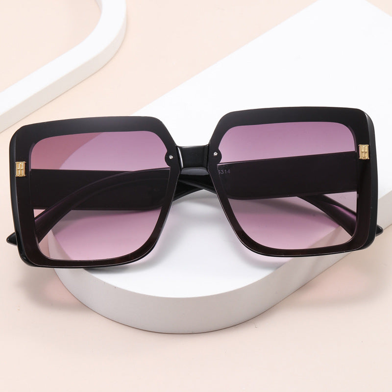 Women Oversized Square Sunglasses - Trendy Large Frame