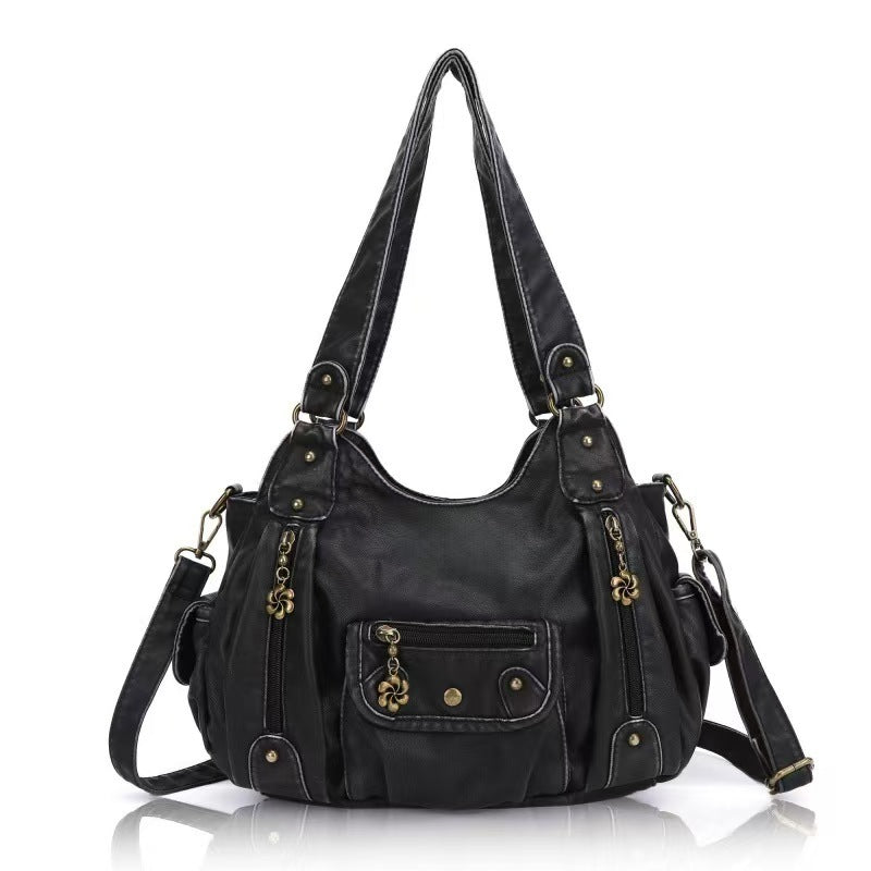 Fashionable Crossbody Shoulder Bag with Multiple Compartments