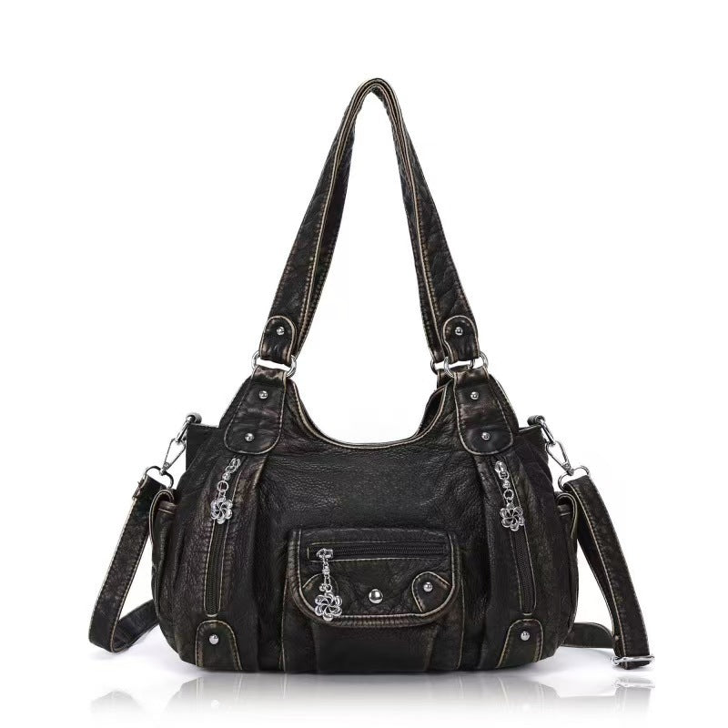 Fashionable Crossbody Shoulder Bag with Multiple Compartments