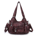 Fashionable Crossbody Shoulder Bag with Multiple Compartments