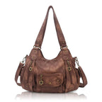 Fashionable Crossbody Shoulder Bag with Multiple Compartments