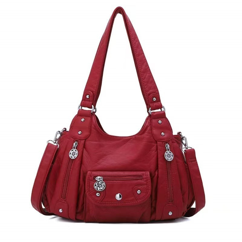 Fashionable Crossbody Shoulder Bag with Multiple Compartments