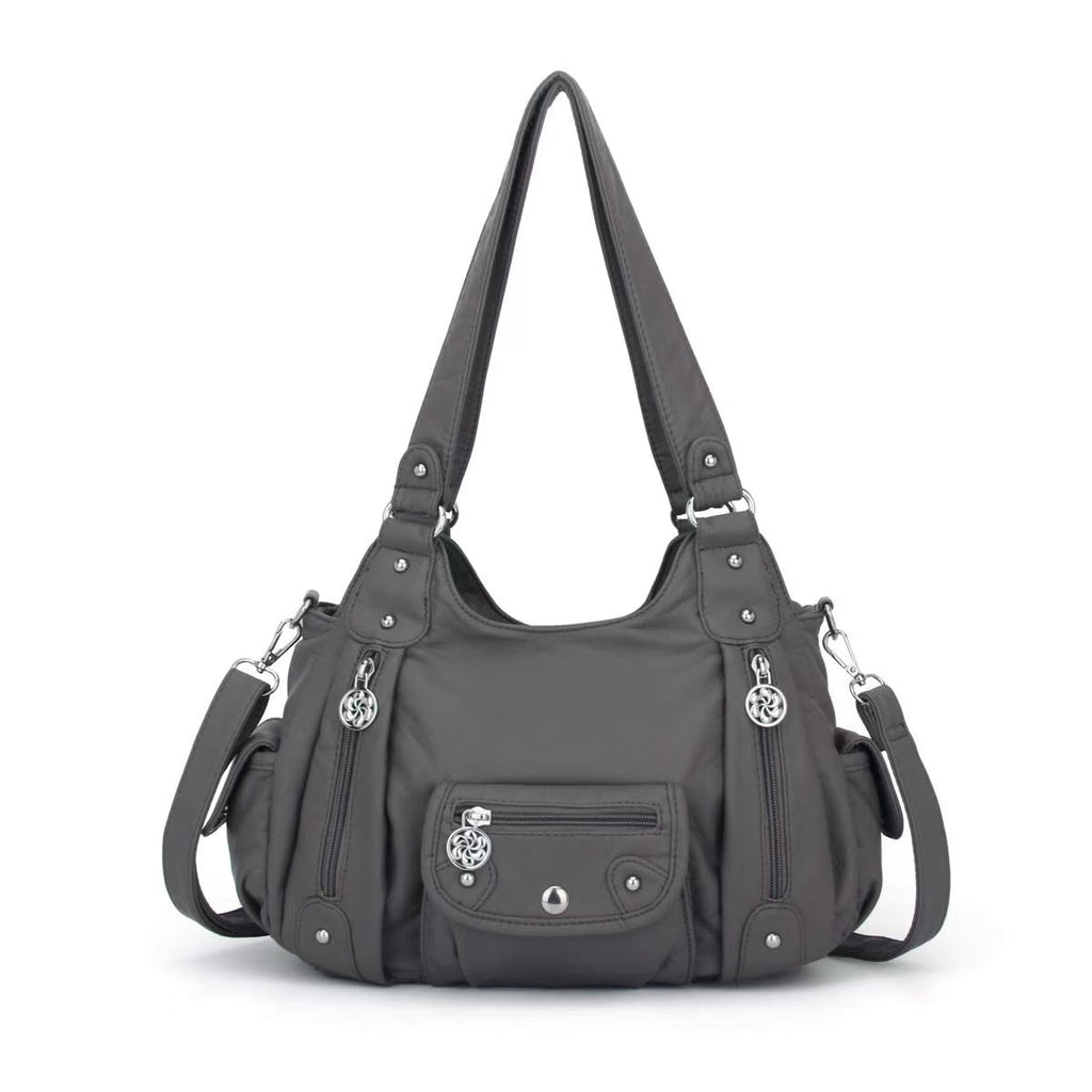 Fashionable Crossbody Shoulder Bag with Multiple Compartments